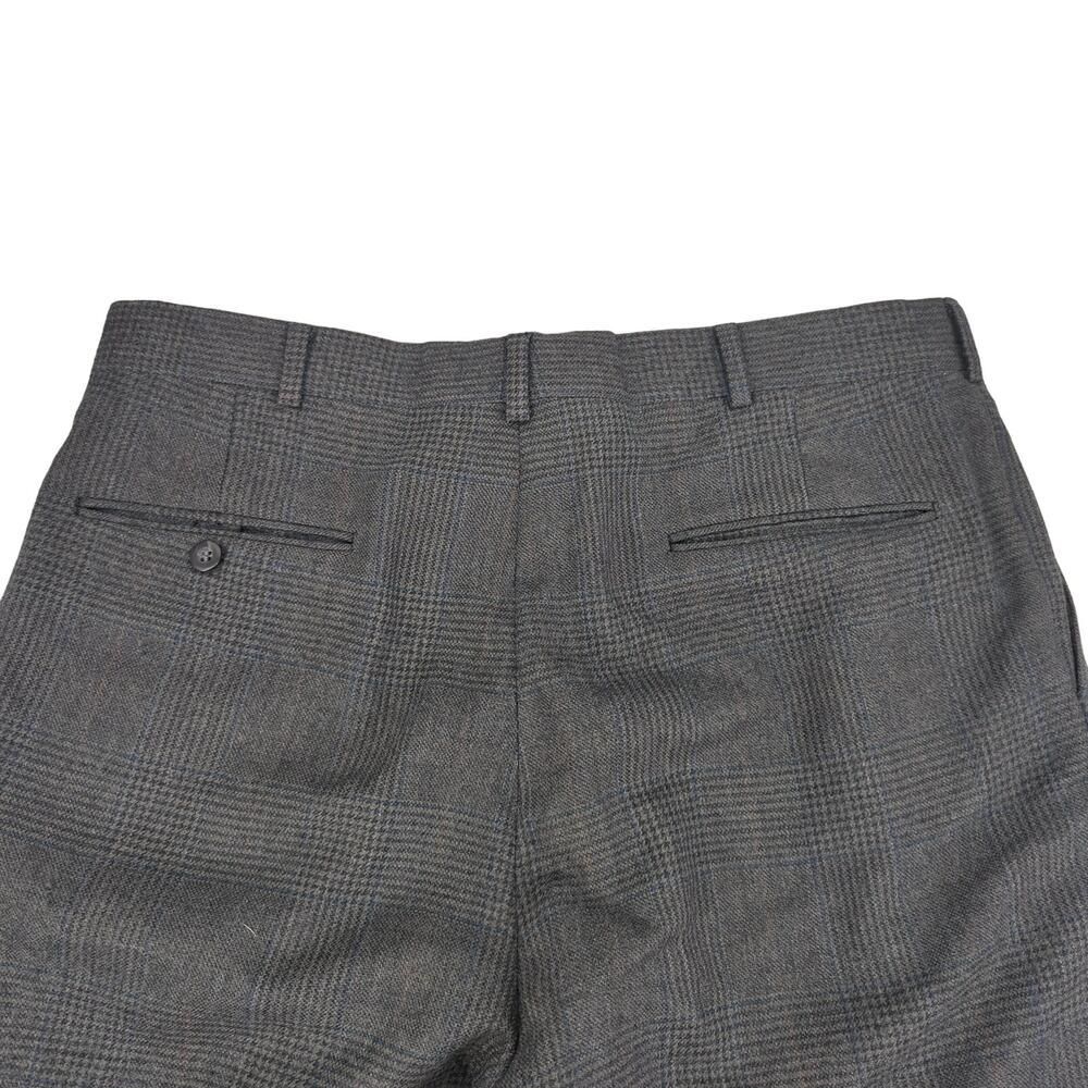 EUC Landon's Pleated Gray Wool Dress Pants Mens 35.5 x 28.5 Pockets Dry Clean - Picture 6 of 11